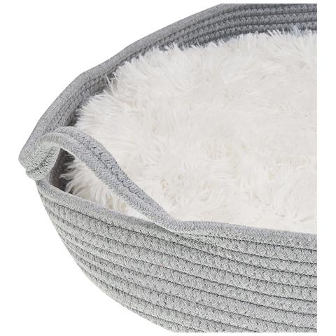 Cuccia Cotone Grigio E Bianco Ø 45 Cm Dalaman - Foto 2