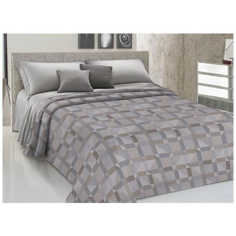 Copriletto Piquet Primavera Estate 100% Cotone Disegno 7879 Atene Singolo Beige - Foto 1