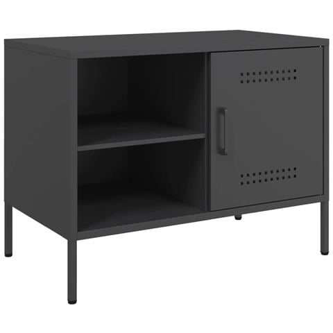 Mobile Tv Nero 68x39x50,5 Cm In Acciaio - Foto 1