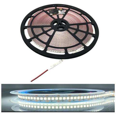 Striscia 6000 Led Luce Bianca 6500k Bobina 50 Mt 24v Strip Adesiva 2835 Smd - Foto 1