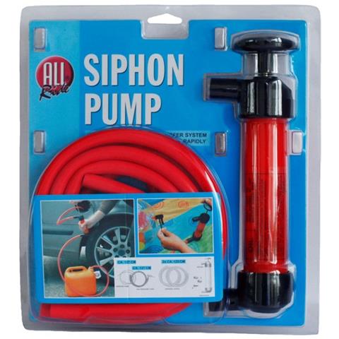 Pompa A Sifone Aspira Liquidi Con 4 Tubi Flessibili Travaso Aspirazione Benzina - Foto 1