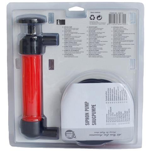 Pompa A Sifone Aspira Liquidi Con 4 Tubi Flessibili Travaso Aspirazione Benzina - Foto 2