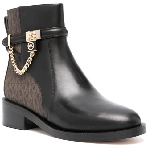 Hamilton Flat Bootie Stivaletti Pelle Di Mucca Scarpe Donna Nero Eu 39, 40f3hame6l-007 - Foto 1