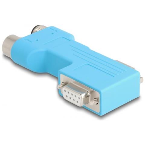 60666 Adattatore Per Inversione Del Genere Dei Cavi 2x D-sub 2x M12 Blu - Foto 2