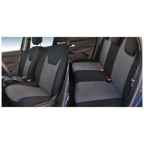 Serie Completa Coprisedili Personalizzati Jeep Renegade 14>/compass 17>, Dacia Sandero 20> Tess. Millepunti Antracite - Foto 1