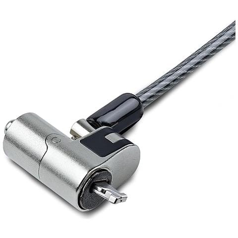 LL-NOTEBOOK-LOCK-NANO cavo di sicurezza Nero, Acciaio 1,8 m - Foto 2