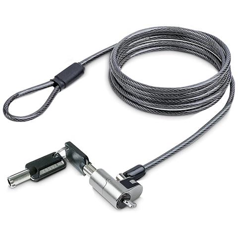 LL-NOTEBOOK-LOCK-NANO cavo di sicurezza Nero, Acciaio 1,8 m - Foto 1