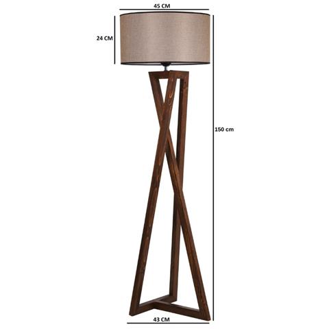 Chloe Lámpara De Diseño De Madera Y Tejido - Foto 4