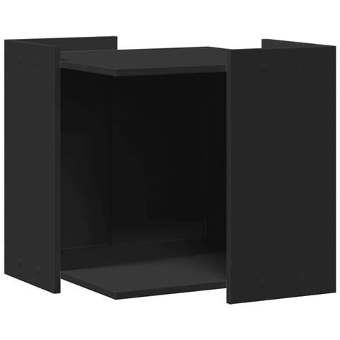 Recinto per Lettiera per Gatti Nero 53x53x51 cm in Truciolato - Foto 1