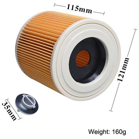 Cartuccia Filtro Per Karcher A2004 A2204 - Confezione Da 2 - Foto 7
