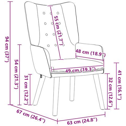 Poltrona Relax in Velluto Blu - Foto 8
