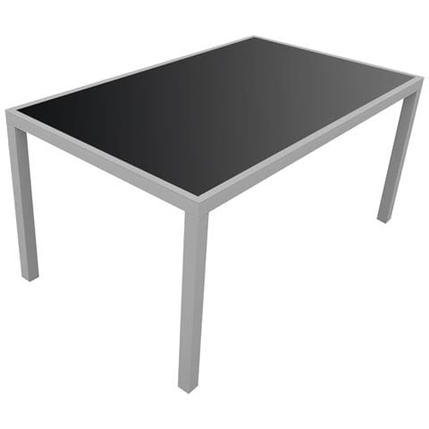Bergamoset Di Mobili Da Giardino In Textilene Nero 6 Posti - Alluminio Grigio - Foto 4