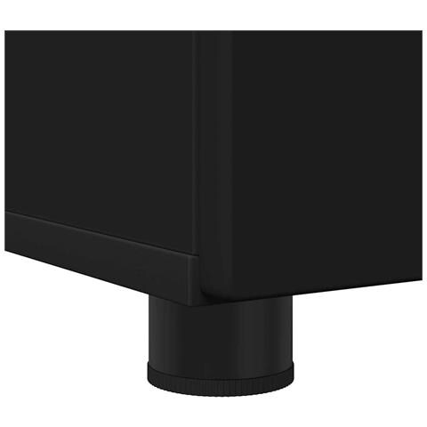 Set di mobili per il bagno con porta 3 pcs Nero 61 x 35 x 64 cm - Foto 9