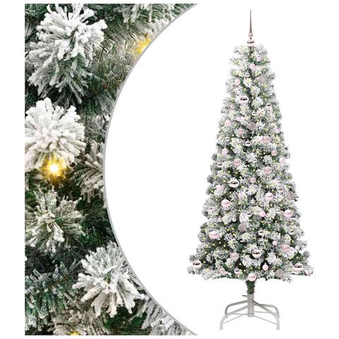 Albero di Natale Artificiale con Rami Pieghevoli 210 cm - Foto 1