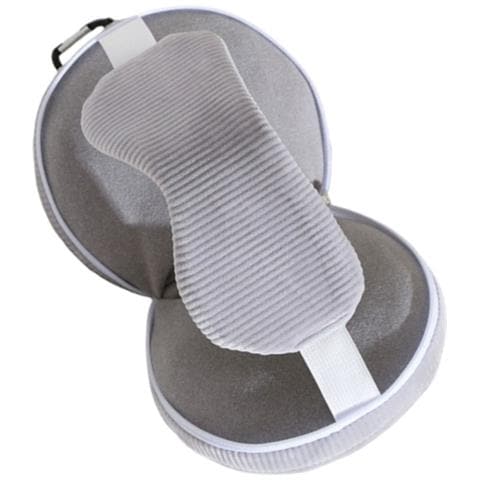 Cuscino Da Viaggio 2-in-1 A Forma Di U Con Maschera Per Gli Occhi Oscurante Per Sonno E Riposo Grey - Foto 4