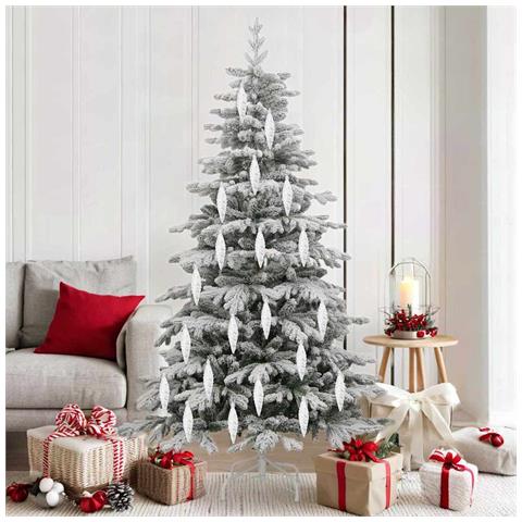 Palla a spirale di Natale 40 pcs Argento Plastica - Foto 2