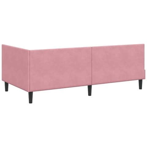 Struttura Letto Angolare con Materasso 2 pcs Grigio Velluto - Foto 9