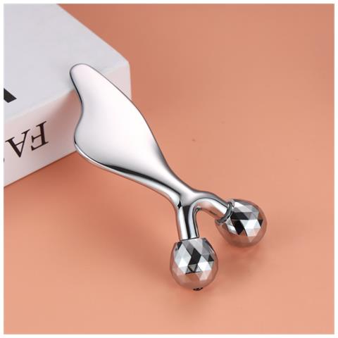 Strumento Gua Sha In Metallo A Forma Di Delfino: Massaggio Di Bellezza Per Lifting E Rassodamento Viso A V - Foto 5