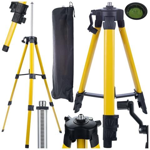 Treppiede Regolabile 43-120cm Per Livella Laser - Stabilità E Precisione | Filettatura Universale 5/8"" | Compatibile Con Orange Eye E Tiger - Foto 1