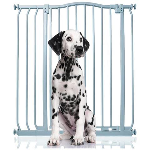 Bettacare Cancelletto Per Cani Extra Alto Con Parte Superiore Incurvata, 80cm - 89cm, Grigio Opaco, Extra Alto 100cm In Altezza - Foto 1