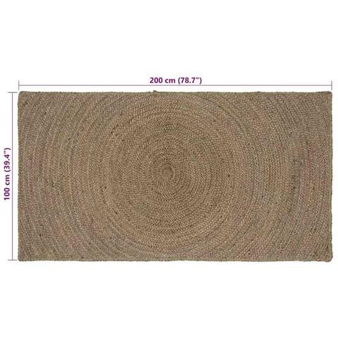 Tappeti per area Rettangolare Grigio 100 x 200 cm Juta - Foto 7