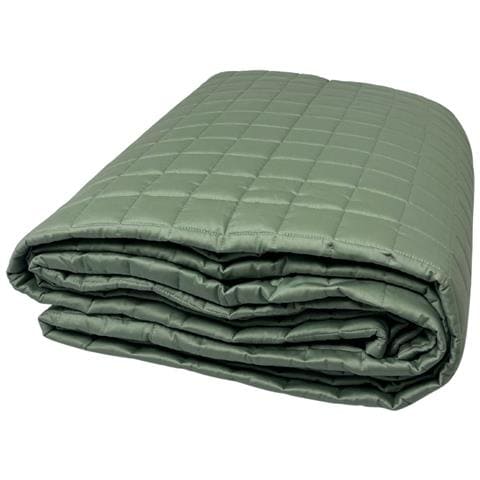 Quilt Trapuntino Piumino Estivo 100gr Mq Raso Cotone Tinta Unita Matrimoniale Matrimoniale Salvia - Foto 5