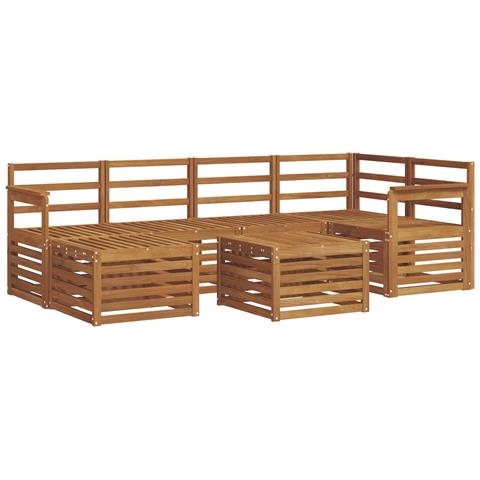 Set divani Naturale Legno di Acacia Massello - Foto 1