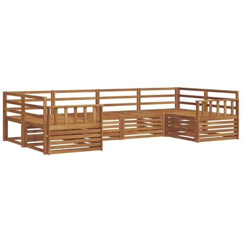 Set divani 6 pcs Naturale Legno di Acacia Massello - Foto 1