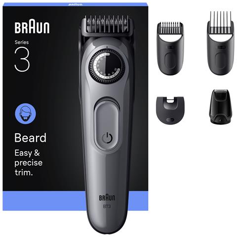 BeardTrimmer 3 80789789 regolabarba CA /Batteria 20 2 cm Nero - Foto 1