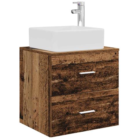 Mobile Lavabo da Parete Legno antico 53 x 34,5 x 63 cm - Foto 1