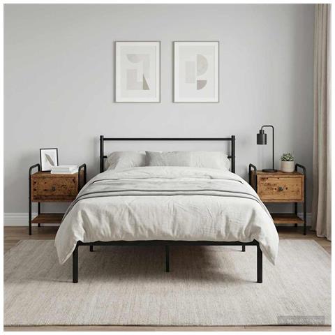 Armadio da Notte 2 pz Legno antico 35 x 36,5 x 47 cm - Foto 2