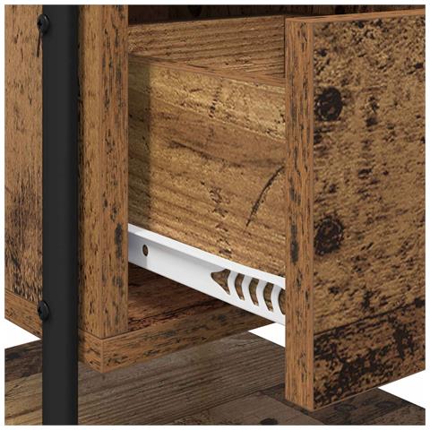 Armadio da Notte 2 pz Legno antico 35 x 36,5 x 47 cm - Foto 9