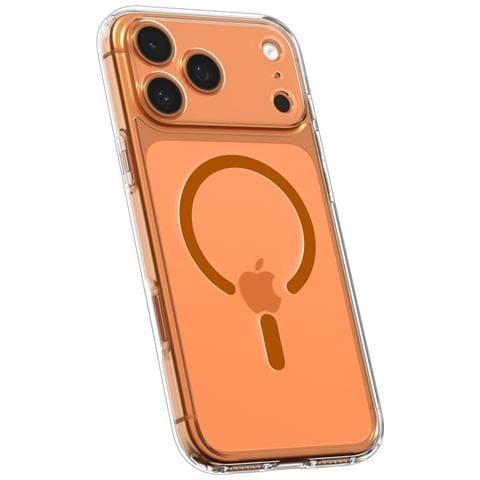 Custodia Per Iphone 17 Pro Con Magsafe Trasparente Arancione Spigen - Foto 1
