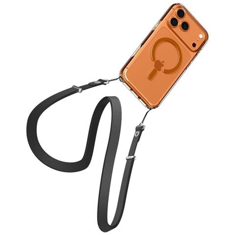 Custodia Per Iphone 17 Pro Con Magsafe Trasparente Arancione Spigen - Foto 7