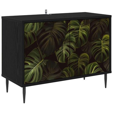 Mobile TV ELBURG 69 x 33 x 50,5 cm Rovere Nero - Foto 1