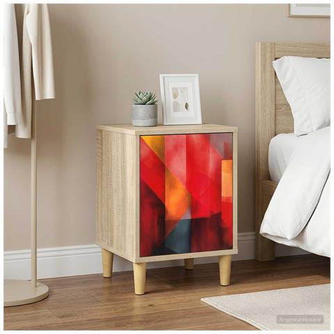 Armadio da Notte HEESCH 2 pz Rovere Sonoma 36 x 33 x 50 cm - Foto 2