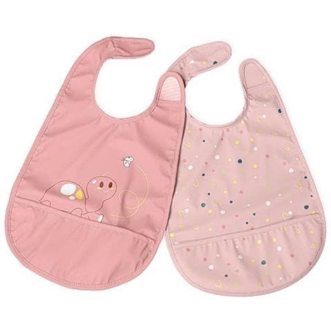 Bavaglina Pappa Rosa 6 Mesi+ 2 Pezzi - Foto 1