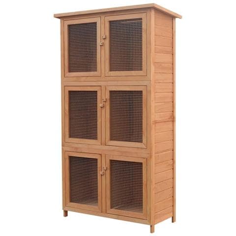 Gabbia Per Conigli 6 Stanze In Legno - Foto 1