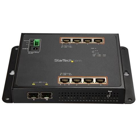 Switch Ethernet Gigabit a 8 porte PoE+ con 2 connessioni SFP - Gestito - Montabile a Parete con accesso frontale - Foto 3