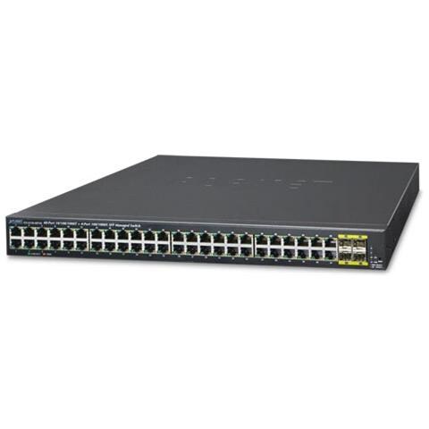48-port Managed Gigabit Switch 10/100/1000base-t+4-port Sfp In - Foto 1
