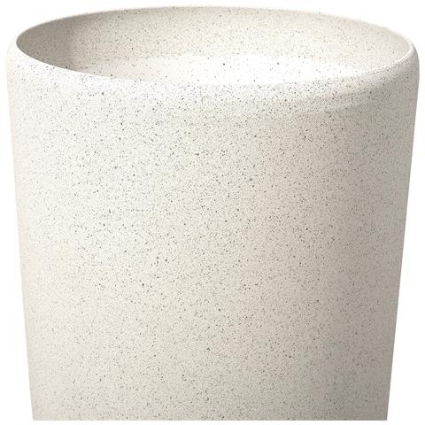 Vaso Da Fiori Moderno Tondo Bianco 31x31x58cm Abdera - Foto 31
