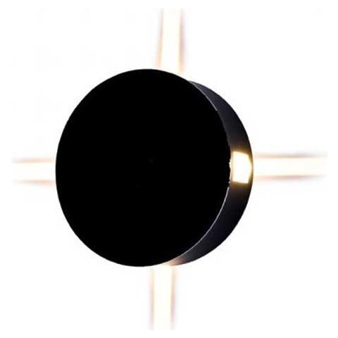 V-tac Vt-706 Lampada Led 4w Da Parete Rotondo Nero Wall Light Bianco Naturale 4000k Ip65 - Sku 8216 - Foto 1