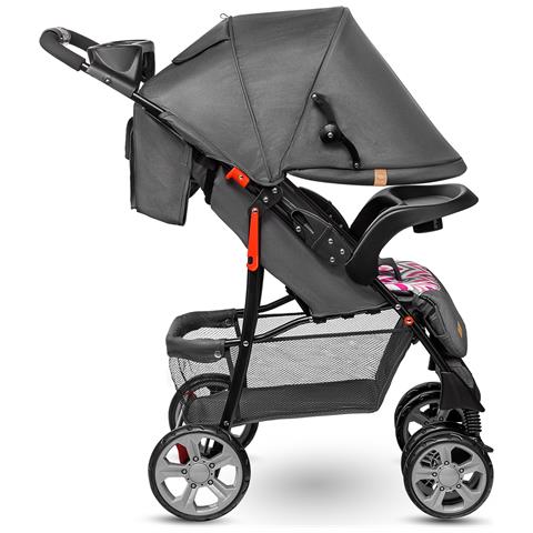 Emma Plus Passeggino Leggero Pieghevole Da 6 Mesi Fino 15 Kg Con Posizione Sdraiata Cinture A 5 Punti Ammortizzatori Con Vassoio Portabibite Borsa Per Genitori - Foto 2