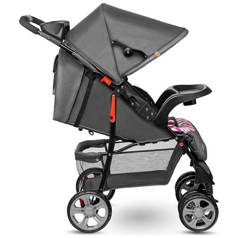 Emma Plus Passeggino Leggero Pieghevole Da 6 Mesi Fino 15 Kg Con Posizione Sdraiata Cinture A 5 Punti Ammortizzatori Con Vassoio Portabibite Borsa Per Genitori - Foto 7