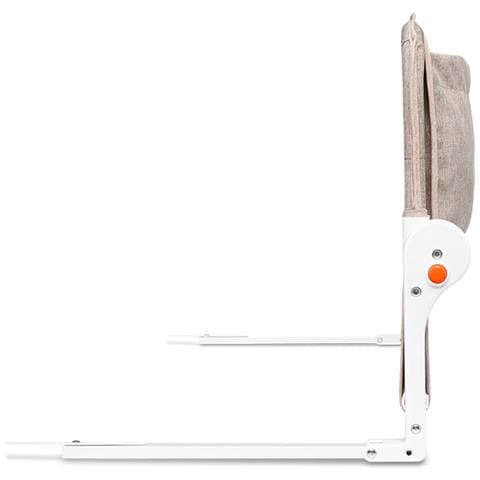 Eva Sponda Letto Universale Barriera Protettiva Per Letto Installazione Facile E Veloce 180 Gradi Di Reclinazione Sponda Pieghevole Con Blocco Standsafe Sicura Con Tasca (beige)  - Foto 6