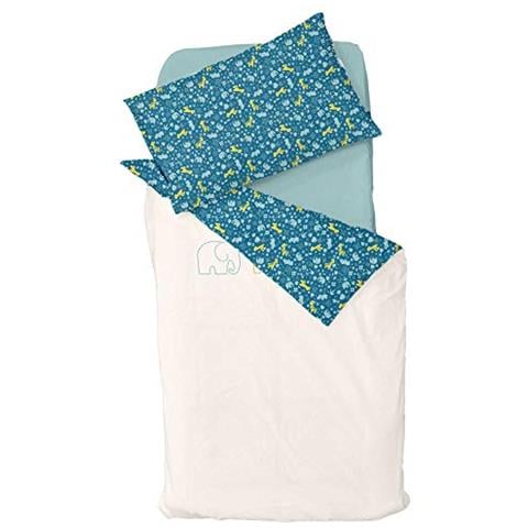 Domiva - Set Copripiumino + Federa Per Cuscino Zanimo, 100 Cm X 140 + 40 X 60 Cm - Foto 1