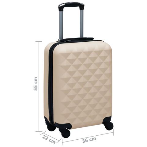 Trolley A Custodia Rigida Oro Abs - Foto 2