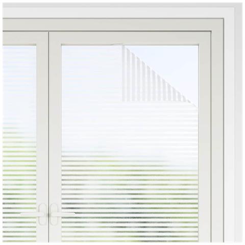 Pellicola Finestra Sabbiata Adesiva a Righe 0,9x50 m - Foto 2