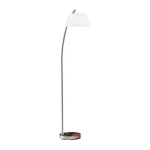Lampada Da Pavimento In Vetro, Nichel 30 X 30 X 148 Cm - Foto 1