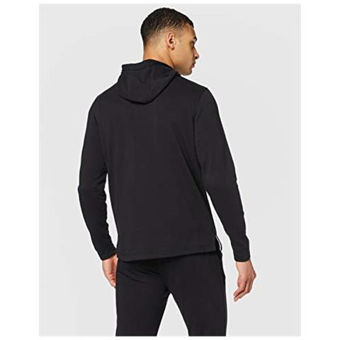 , Felpa Con Cappuccio Da Uomo, Stile Sportivo, In Tessuto French Terry, Uomo, Felpa Con Cappuccio, Ober-77 1329291 001 xs, Nero, Xs - Foto 2